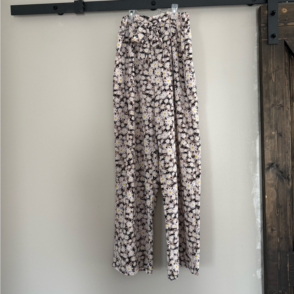 Floral Wide-Leg Pants